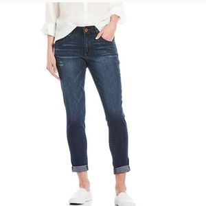 Democracy Ab Solution Roll Cuff Hem Mid Rise Skimmer Crop Jeans 6